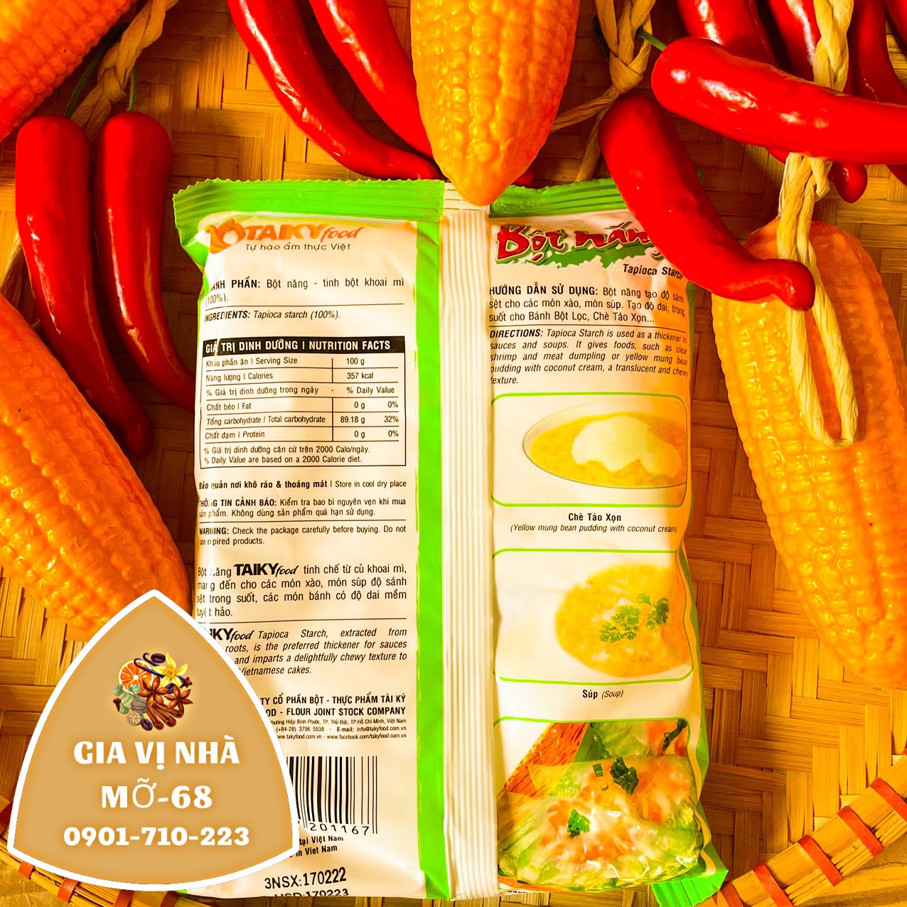 BỘT NĂNG TÀI KÝ GÓI 400GR-1KG