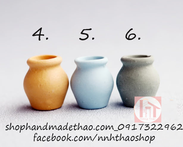 Miniature Trang Trí Mô Hình, Dollhouse_Bình Sứ