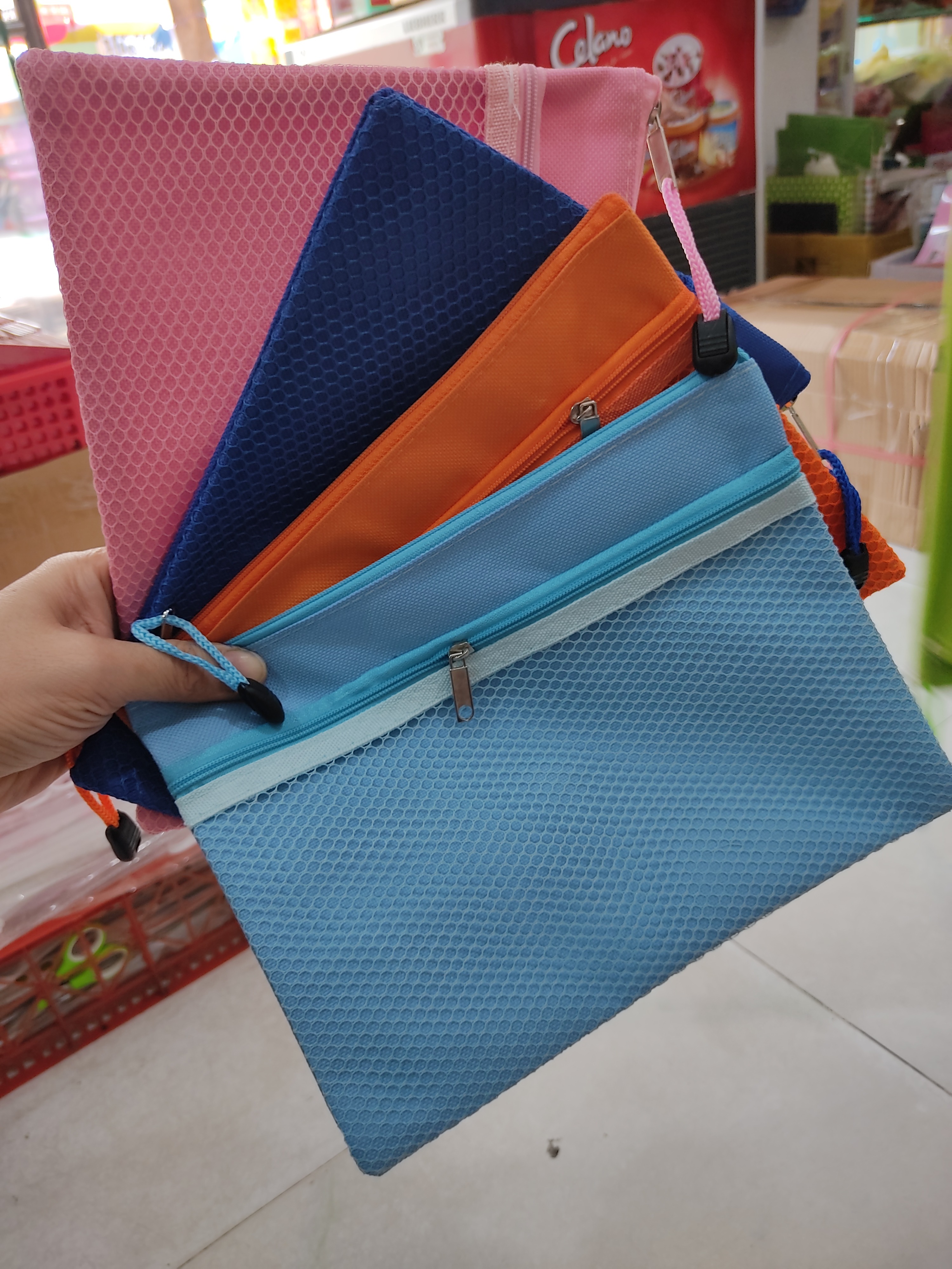Túi zip lưới A5