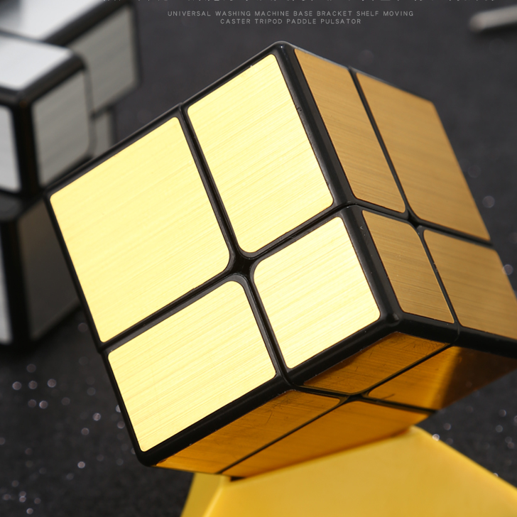Rubik 2x2 QiYi 2 Tầng Rubik Mirror Độc Đáo (Gold)