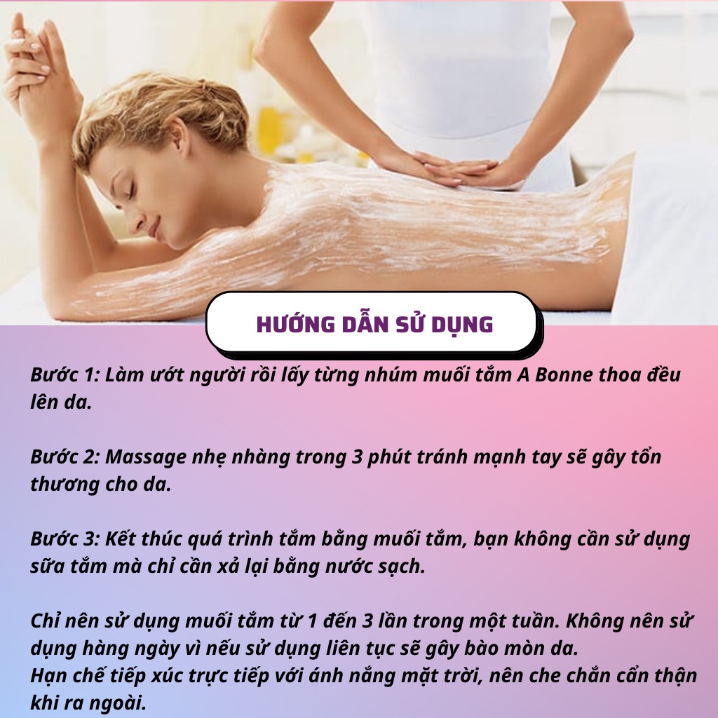 Muối tắm trắng da A Bonne Thái Lan 350g (Chính Hãng)