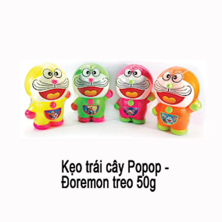 [ kẹo đồ chơi trẻ em ] Kẹo trái cây popop – doreamon treo 50g