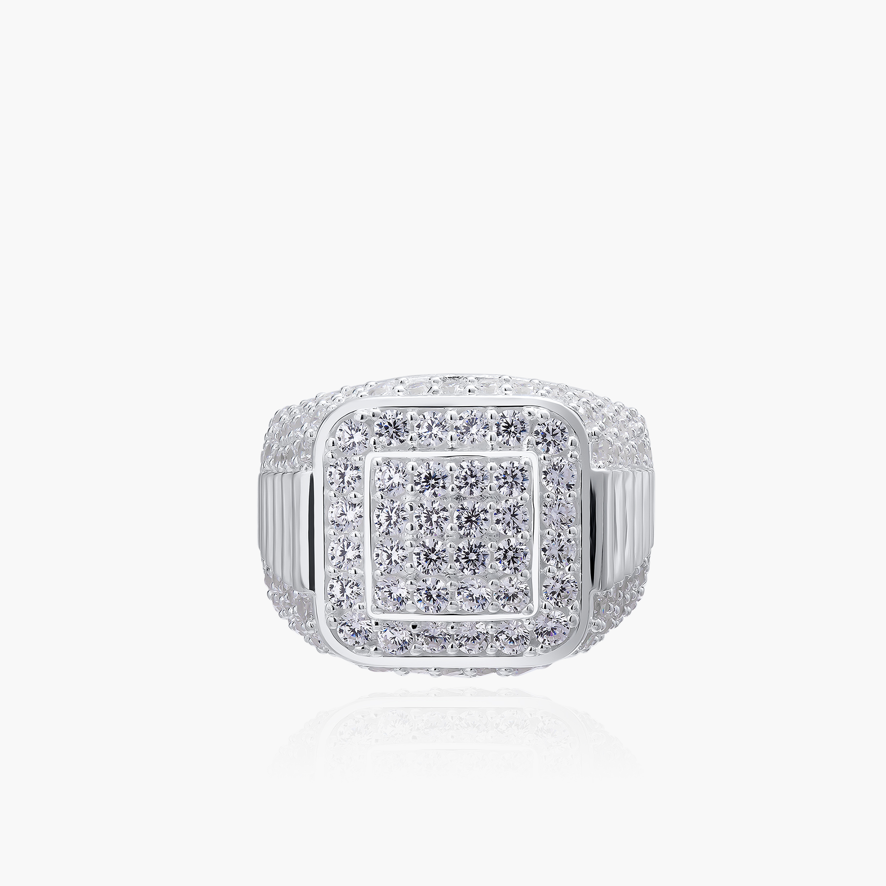 Nhẫn Bạc Nam Full Stone Glosbe