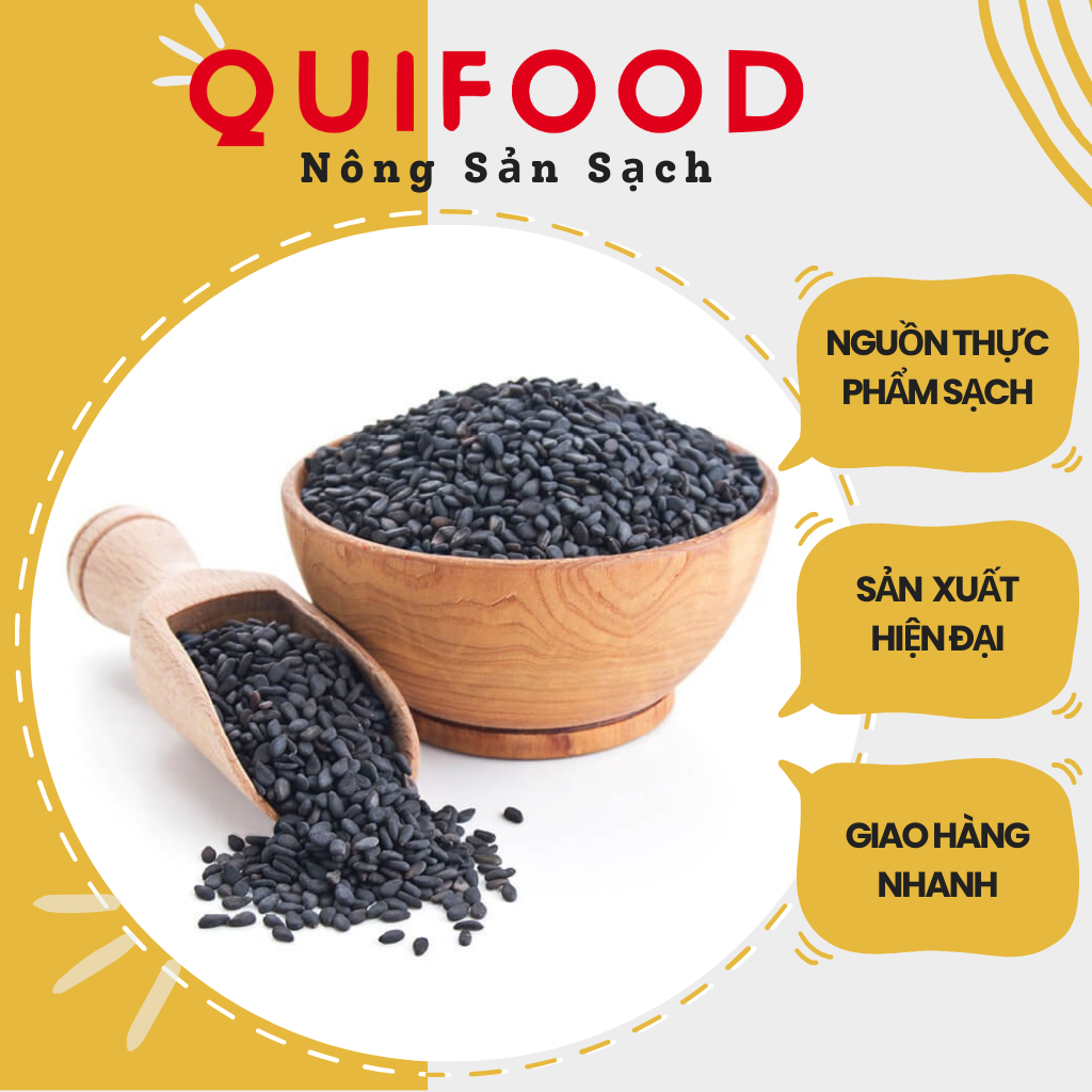 Hạt vừng đen hạt mè đen sản phẩm dinh dưỡng tốt cho sức khỏe - quifood