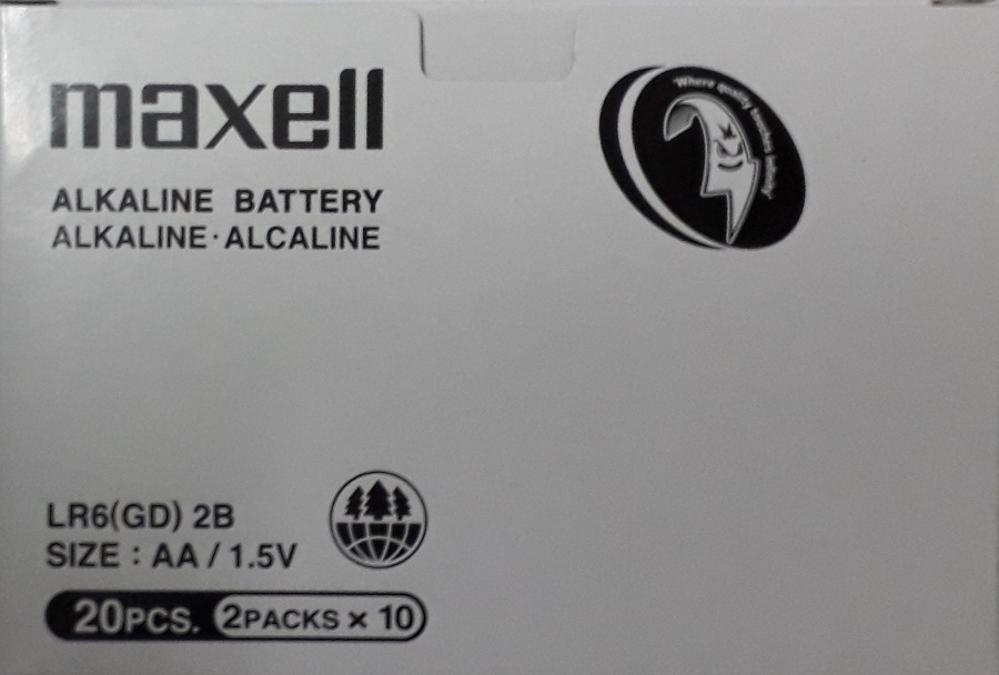 Pin  AA  Maxell Alkaline Battery  ( 1 vĩ / 2 viên)  -  COMBO 2 VĨ