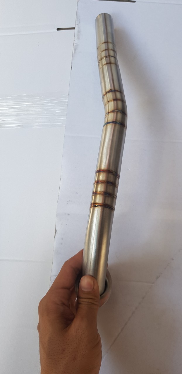 Cổ Pô Wave RS100 - Wave Alpha - Blade - Sirius Inox 201 Vân Titan