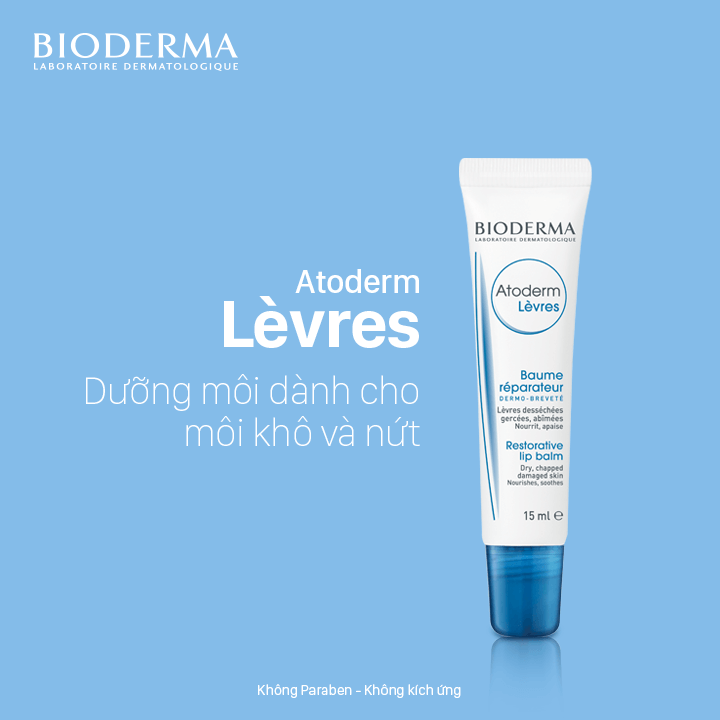 Sáp dưỡng môi Bioderma Atoderm Baume Levres 15ml