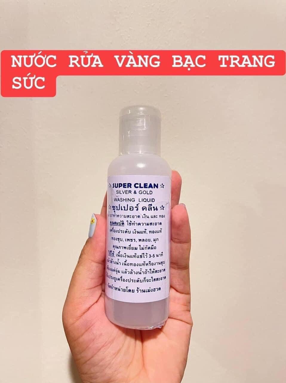 01 Chai Nước Rửa Trang Sức, Vàng Bạc Thái Lan 120ml