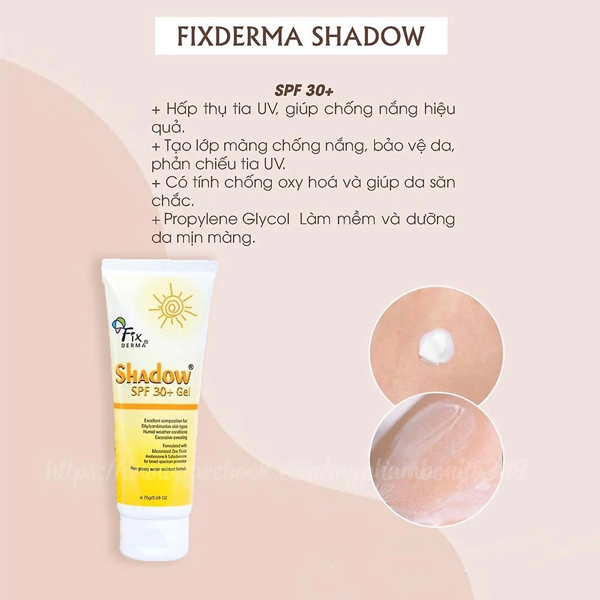 Kem Chống Nắng Fixderma Shadow Cream SPF 50+