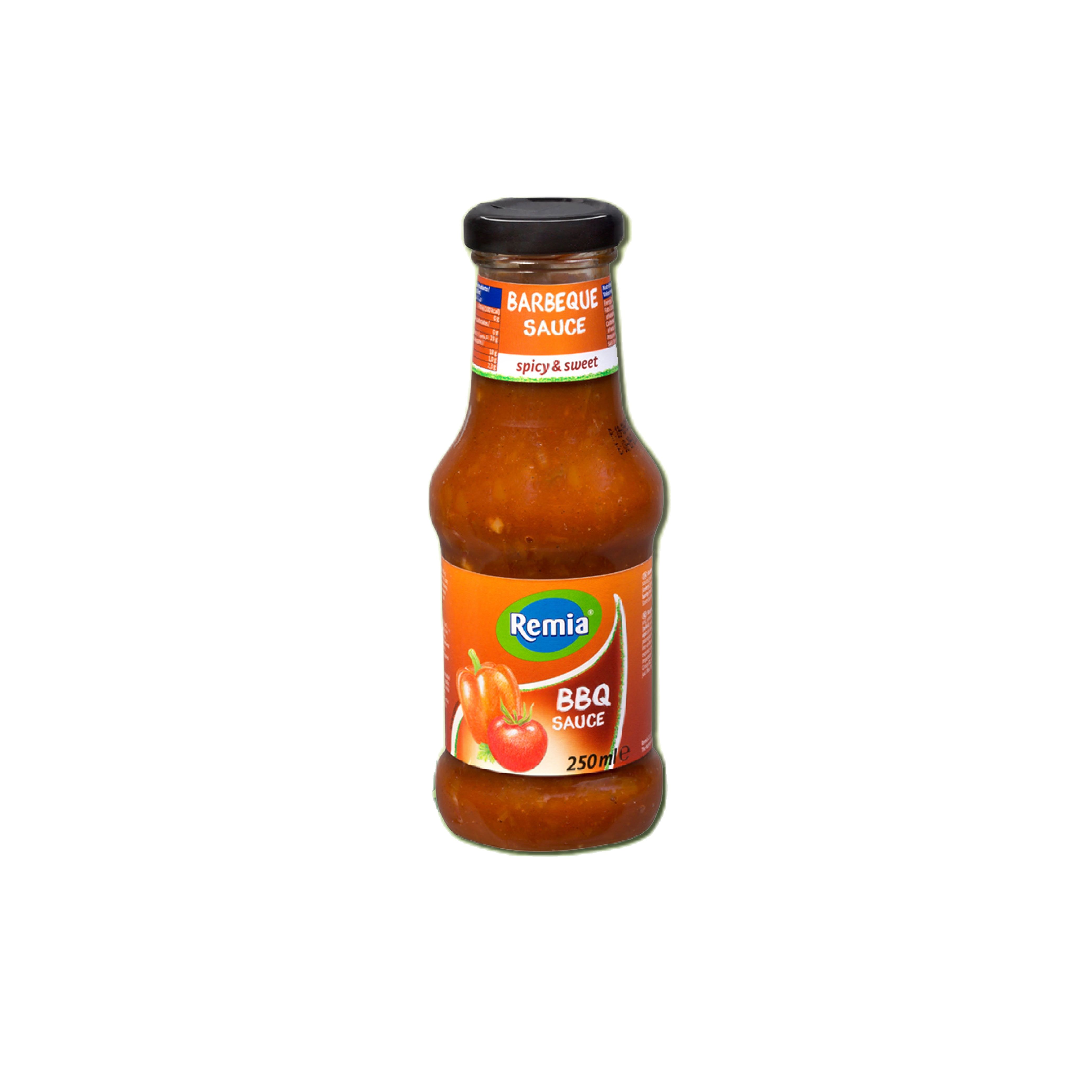 Remia Bbq Sauce 250ml – Barbecue Sauce Imported from the Netherlands – Rich Smoky Flavor – Used for Dipping & Marinating Grilled Food