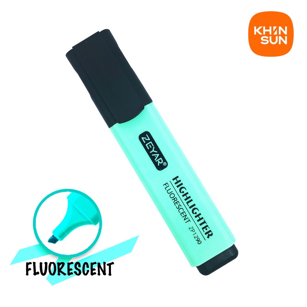 Bút đánh dấu highlight dạ quang zeyzar 18 màu lựa chọn