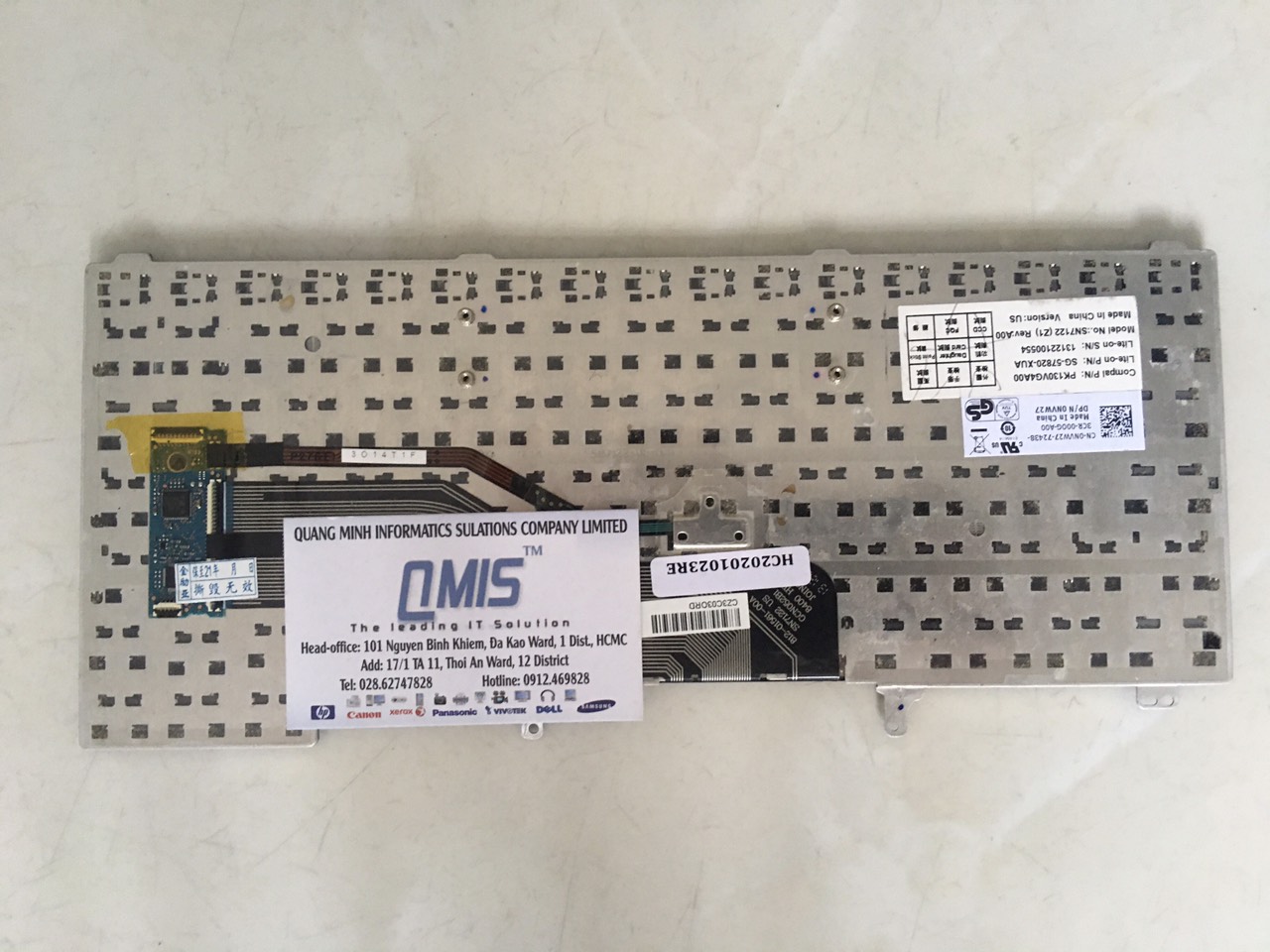 Bàn phím laptop Dell Latitude E5420 E5430 E6220 E6230 E6320 E6330 E6420 E6430 E6440 XT3