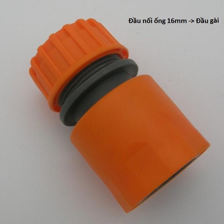 MÀU CAM. KHỚP NỐI ỐNG 16mm. BẰNG NHỰA. DÙNG NỐI ỐNG NƯỚC MỀM CÓ PHI 16mm. 557
