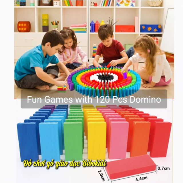 Domino màu 120 thanh