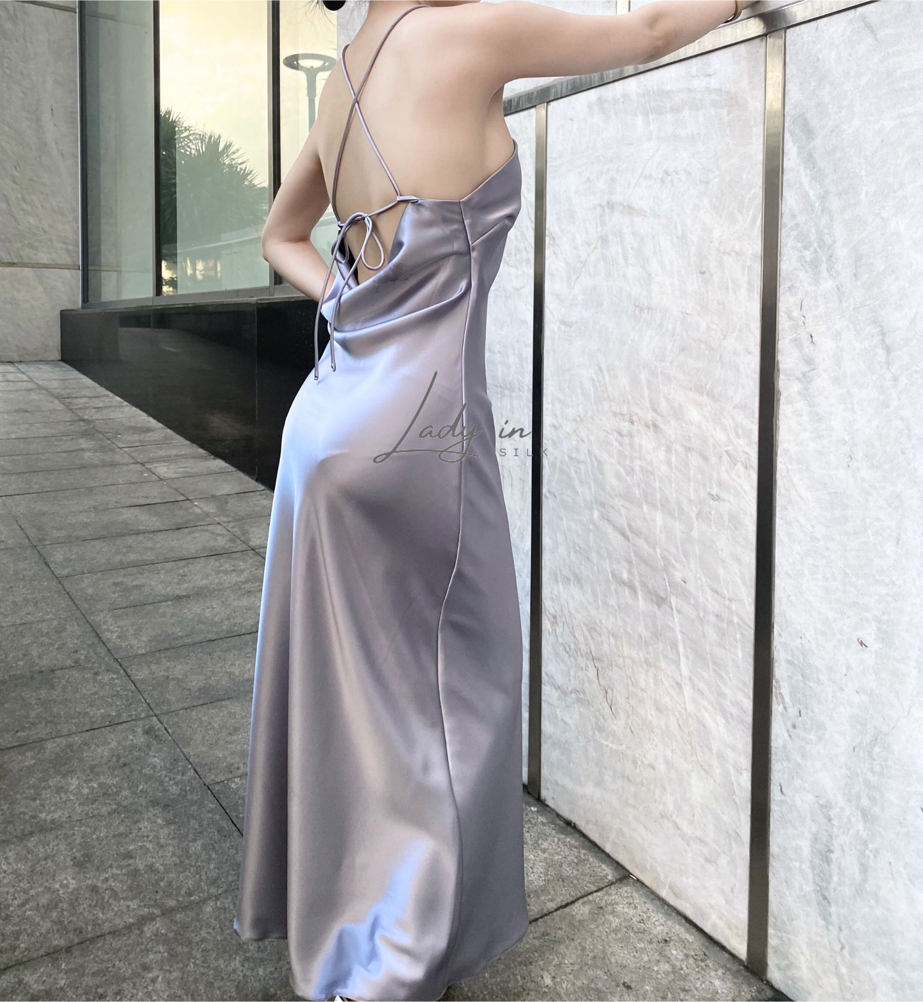 Đầm Lụa Thiết Kế Thời Trang Cao Cấp | Cổ Yếm Thanh Lịch Lady in SILK