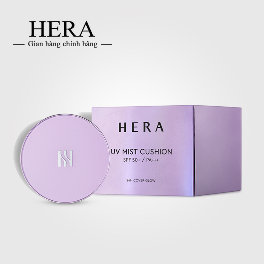 [New] Phấn Nước Hera UV Mist Cushion SPF50+/PA+++ 15gx2 - Phấn nước Hera tím