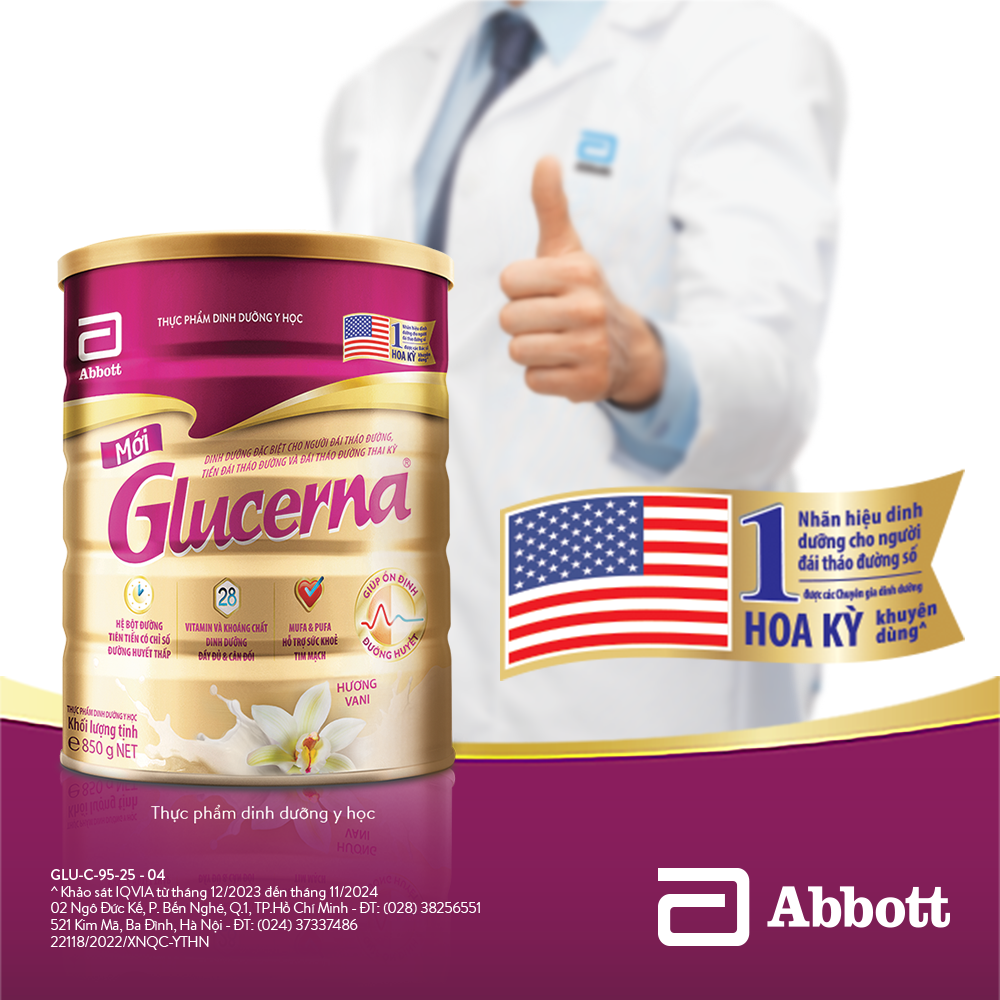 [CHỈ 20H 04-08.05 GIÁ TỐT MUA NGAY-SLCH] Sữa bột Glucerna hương vani 800g