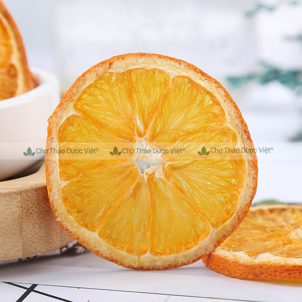 Dried Orange 100g, Whole Yellow Orange Slices, Freeze-Dried, Used for Making Tea, Detox, Decor, Decoration - Viet Herbal Market