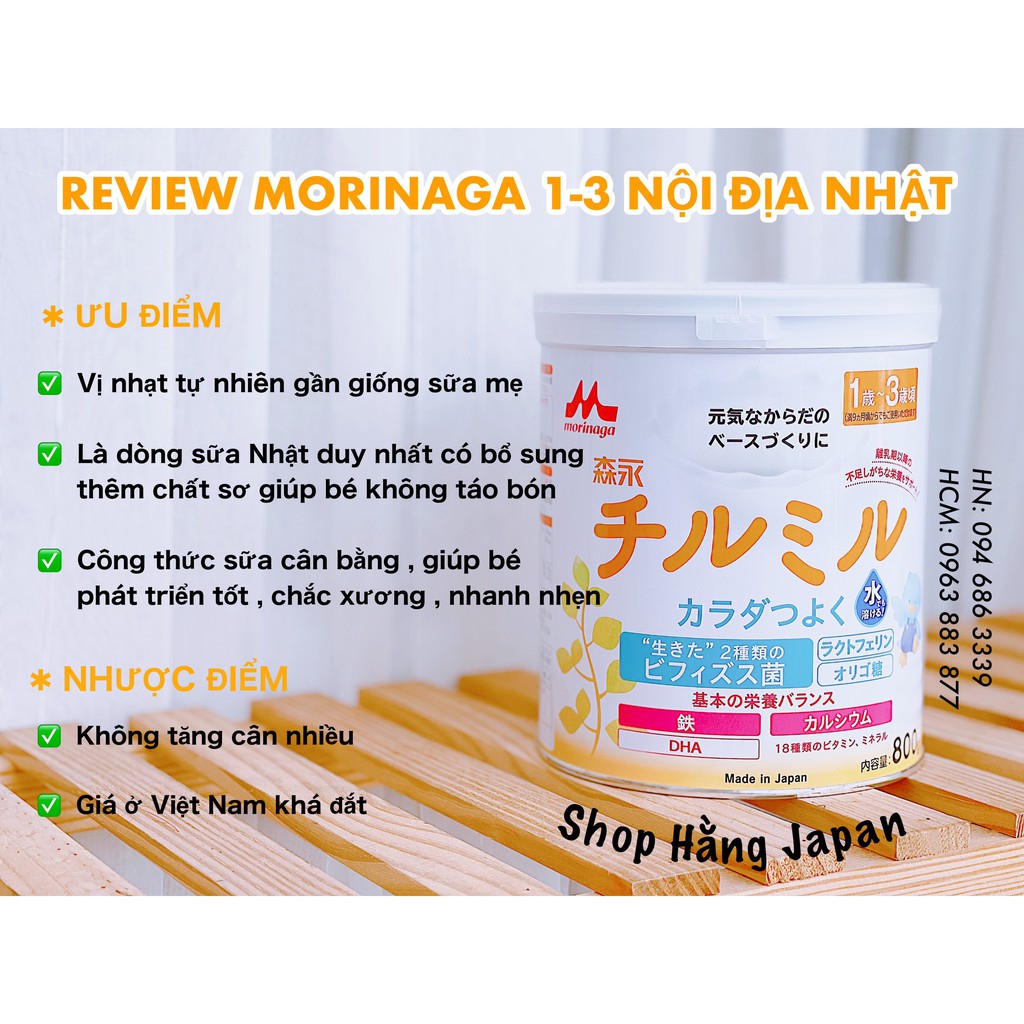 Sữa Morinaga lon 800gr - Hàng Nhật