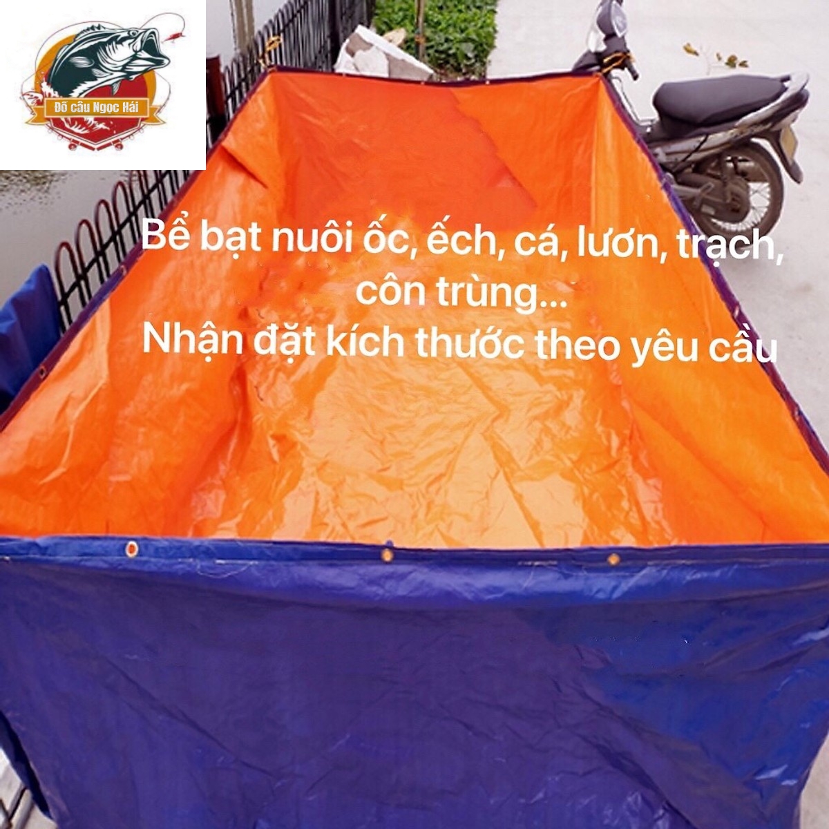 Bể Bạt Nuôi Cá, Tôm, Lươn, Ếch ....vv, Bể Bạt Việt Hàn Tuổi Thọ Trên 3 Năm, Chất Liệu Tốt Dễ Dàng Sử Dụng (Đồ câu Ngọc Hải)