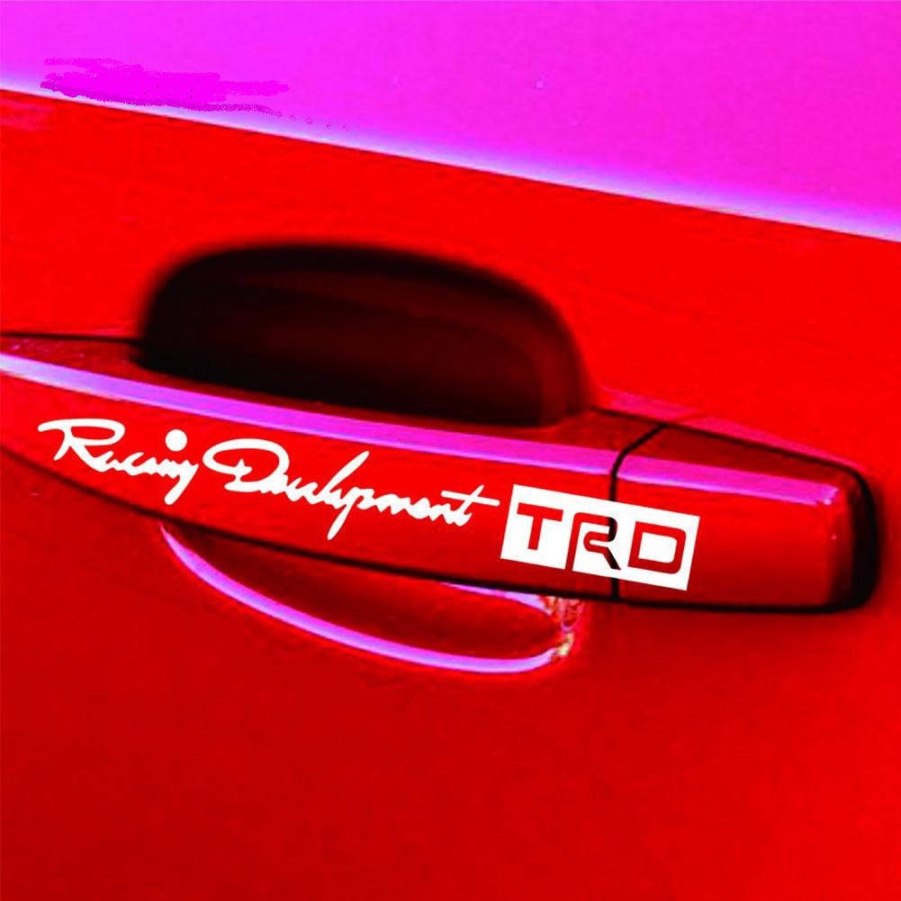 Bộ 4 tem Decal "Racing develement TRD"