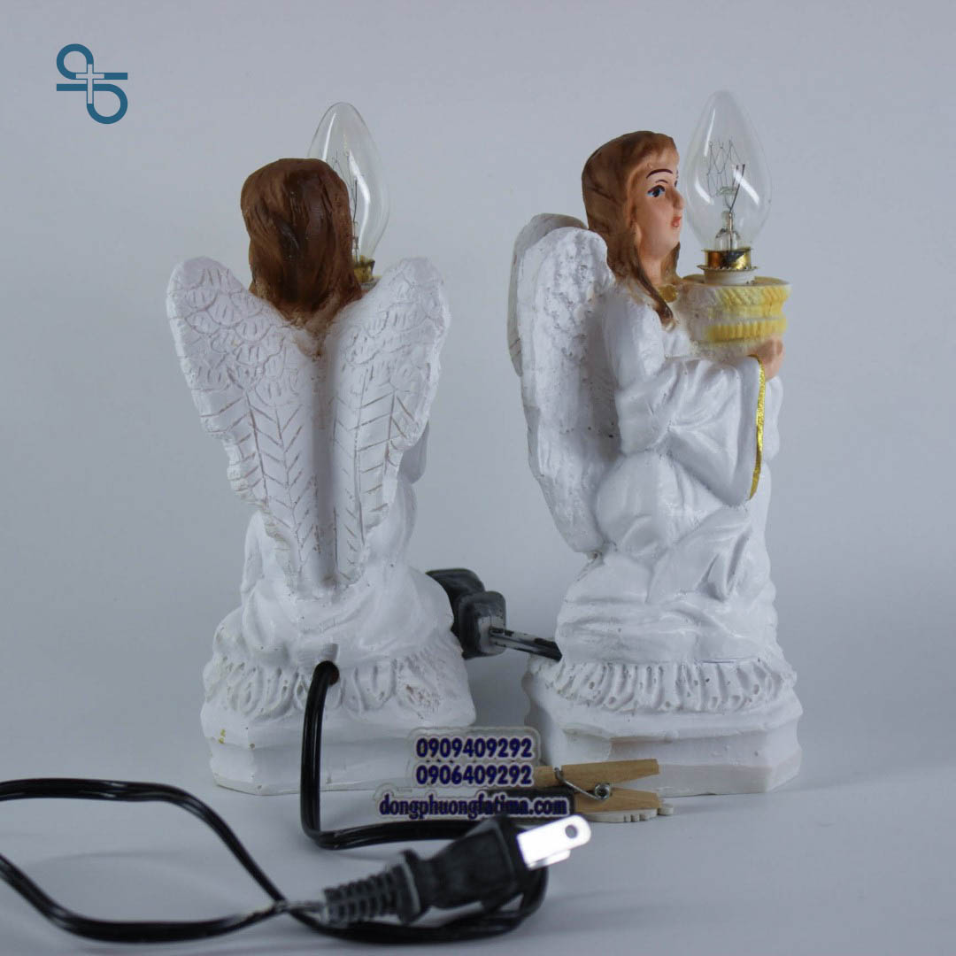 Thiên Thần Cầm Đèn - Đèn Thờ Công Giáo 15cm