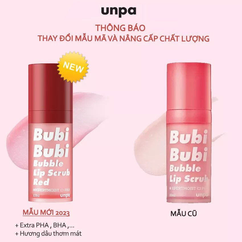 Combo 2 Sản Phẩm Dưỡng Môi Unpa Bubi Bubi Lip (TTBC 10ml - Son 3.8g)