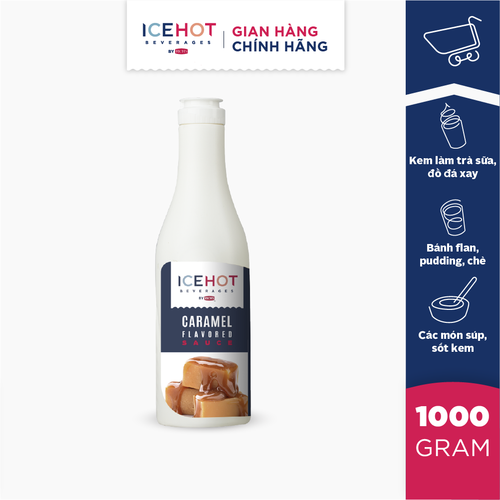 Sốt Pha Chế ICEHOT Caramel Chai 1Kg  [07640]