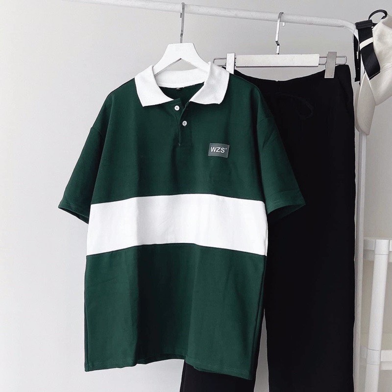 Áo polo phối thân in logo
Chất cotton su