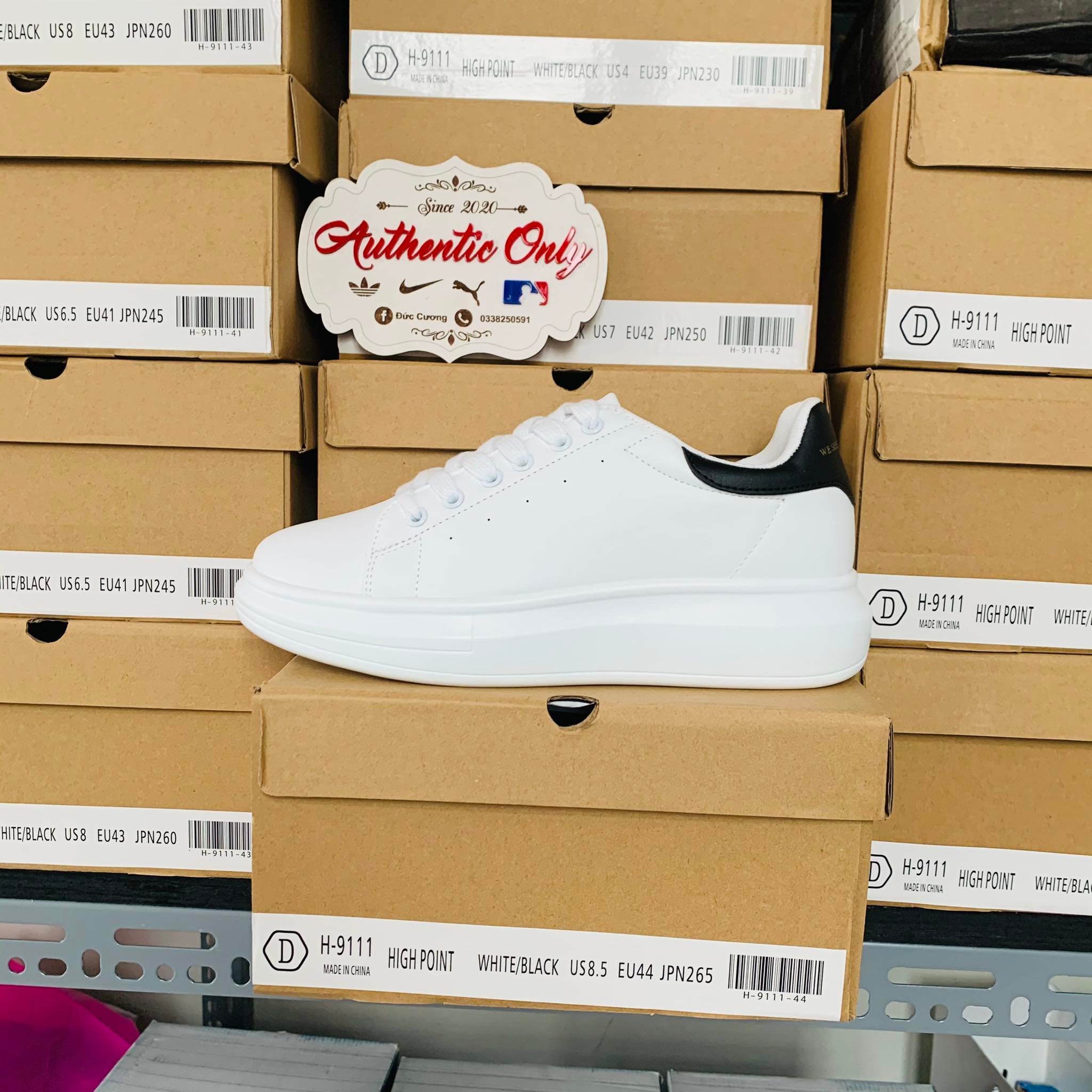 [Authentic Only] Giày Domba HIGH POINT Gót Đen, Holo Chính Hãng - H-9111