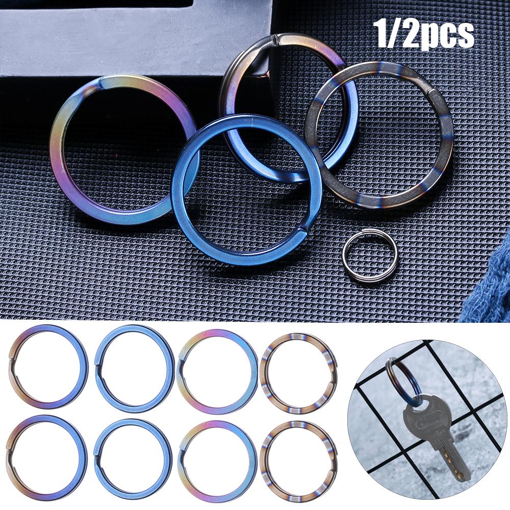 10~32mm High quality EDC Keychain Titanium Alloy Keyring Buckle Portable Key Ring Circle Clip Outdoor Camping Travel Hanging tool