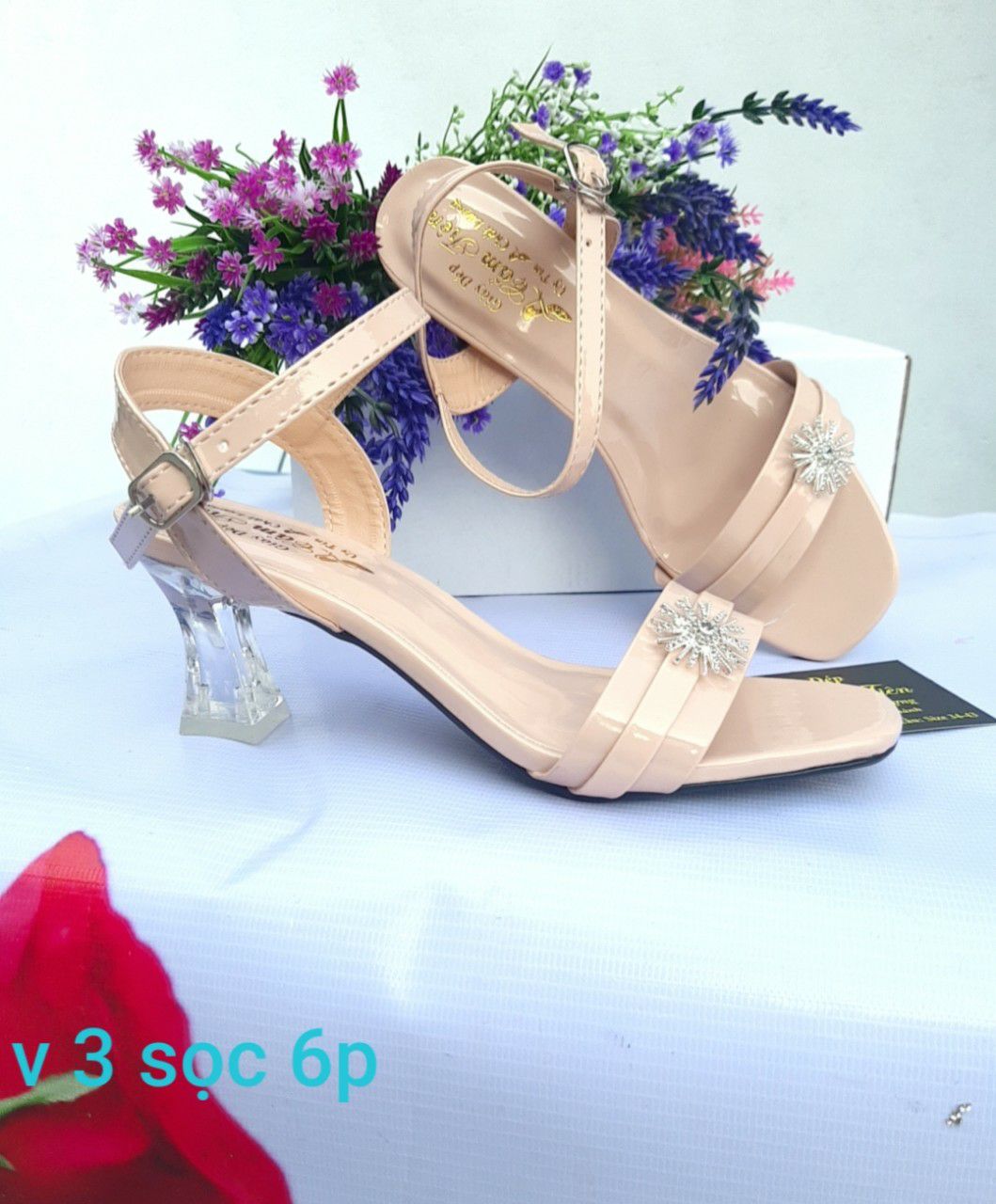 [HCM]ảnh thật giày cao gót nữ 6 phân size 33 đến 44