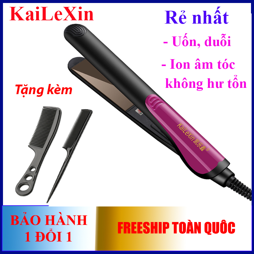 Rẻ vô địch - Máy duỗi tóc uốn tóc KaiLeXin đa năng cao cấp ion âm bảo vệ tóc không hư tổn phù hợp mọi loại tóc