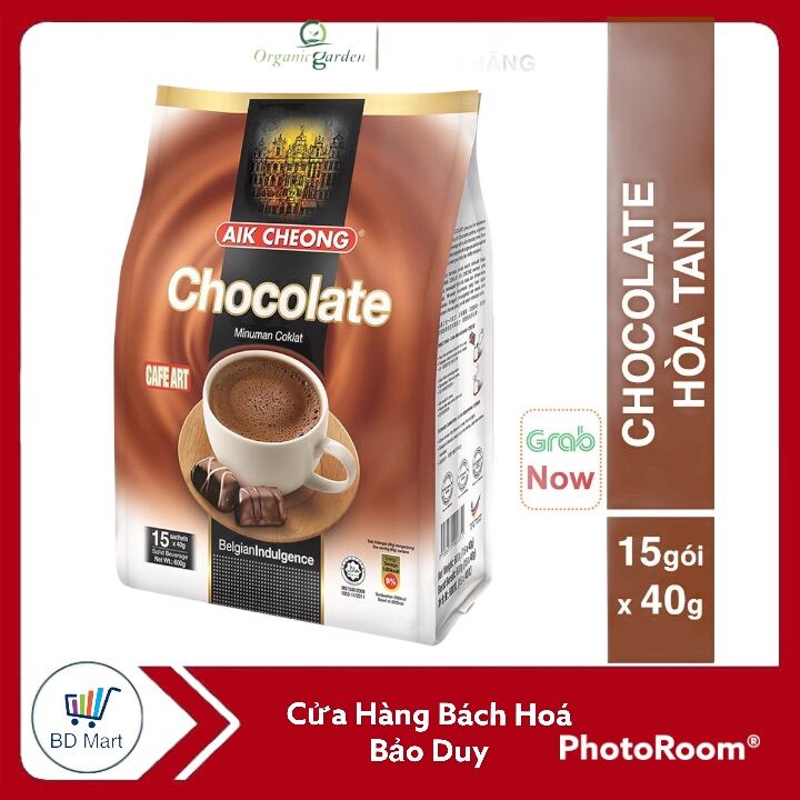 BỘT CHOCOLATE HÒA TAN AIK CHEONG  (15 gói x 40g) C