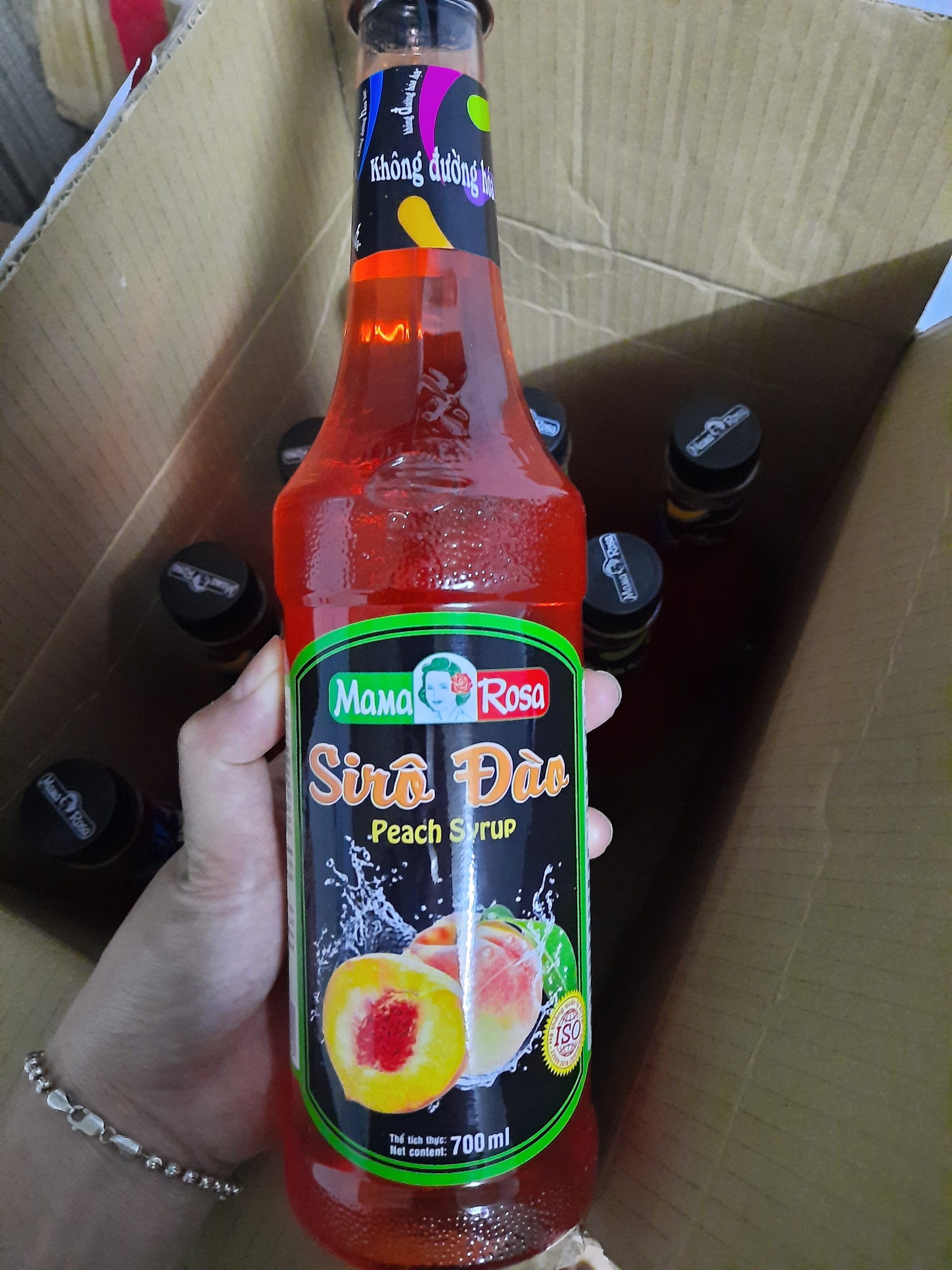 [FREESHIP 50K] Siro Đào Golden Farm chai 700ml