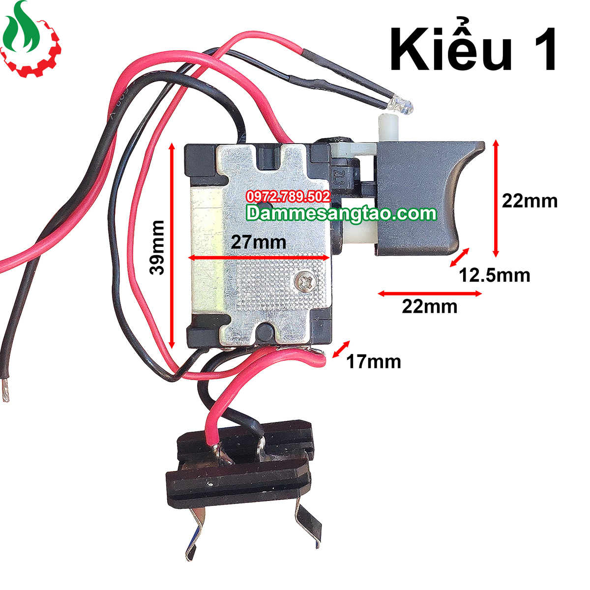 Công tắc cò máy khoan pin Kiểu 1 2 3