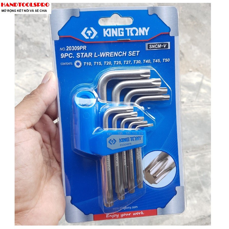 Bộ lục giác sao 9 chi tiết kingtony 20309pr