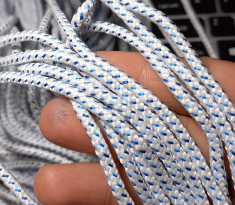 3/5/10met dây dù paracord 3mm có lõi trắng xanh