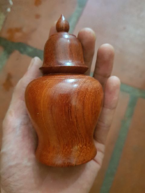 Lọ tăm gỗ hương