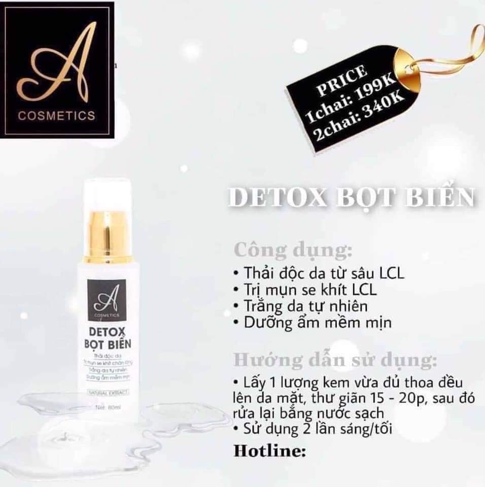 [Chính Hãng] Detox bọt biển thải độc chữ A – Acometics