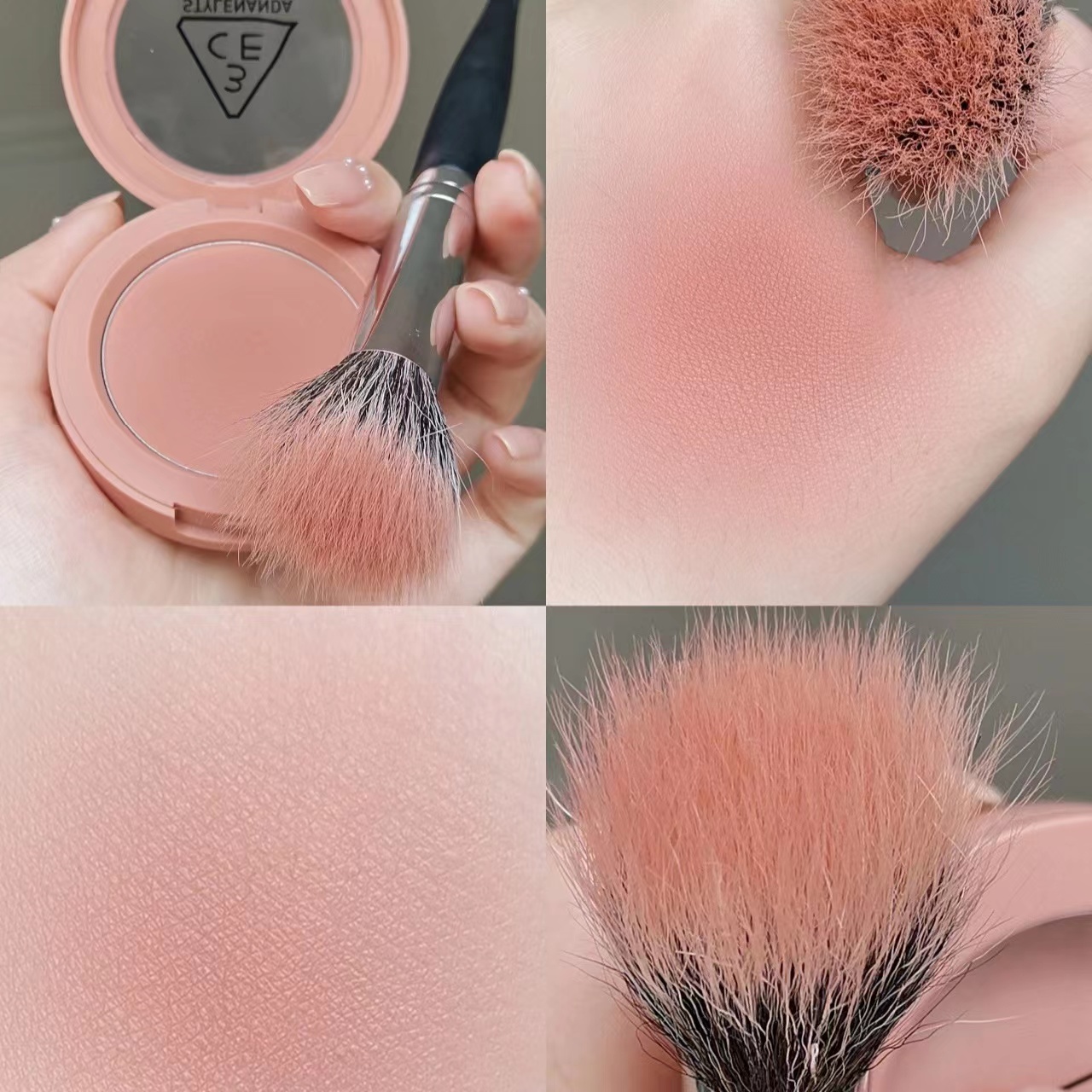 Phấn Má Hồng 3CE Mood Recipe Face Blush (NUDE PEACH - ROSE BEIGE - MONO PINK)