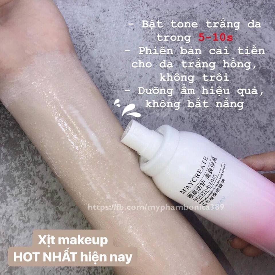 Xịt chống nắng phun sương cao cấp Maycreate SPF35 (150ml)