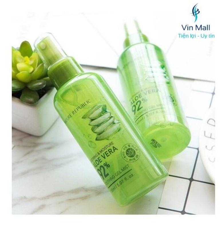 Bộ 2 Chai Xịt Khoáng Nha Đam Aloe Vera (Mẫu mới) cao cấp