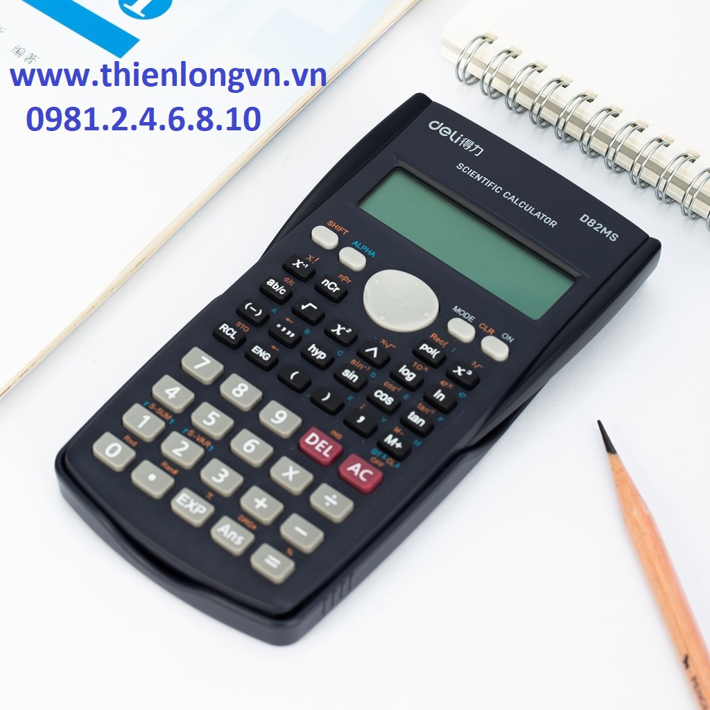 Máy tính kỹ thuật Deli D82MS / Máy tính học sinh 12 số