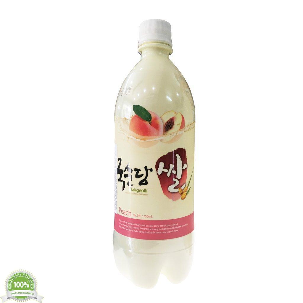 Nước Gạo Lên Men MAKGEOLLI Đào 750ML