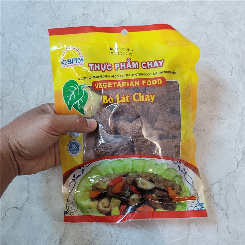 Túi 100gr Bò lát chay thực phẩm chay từ đậu nành