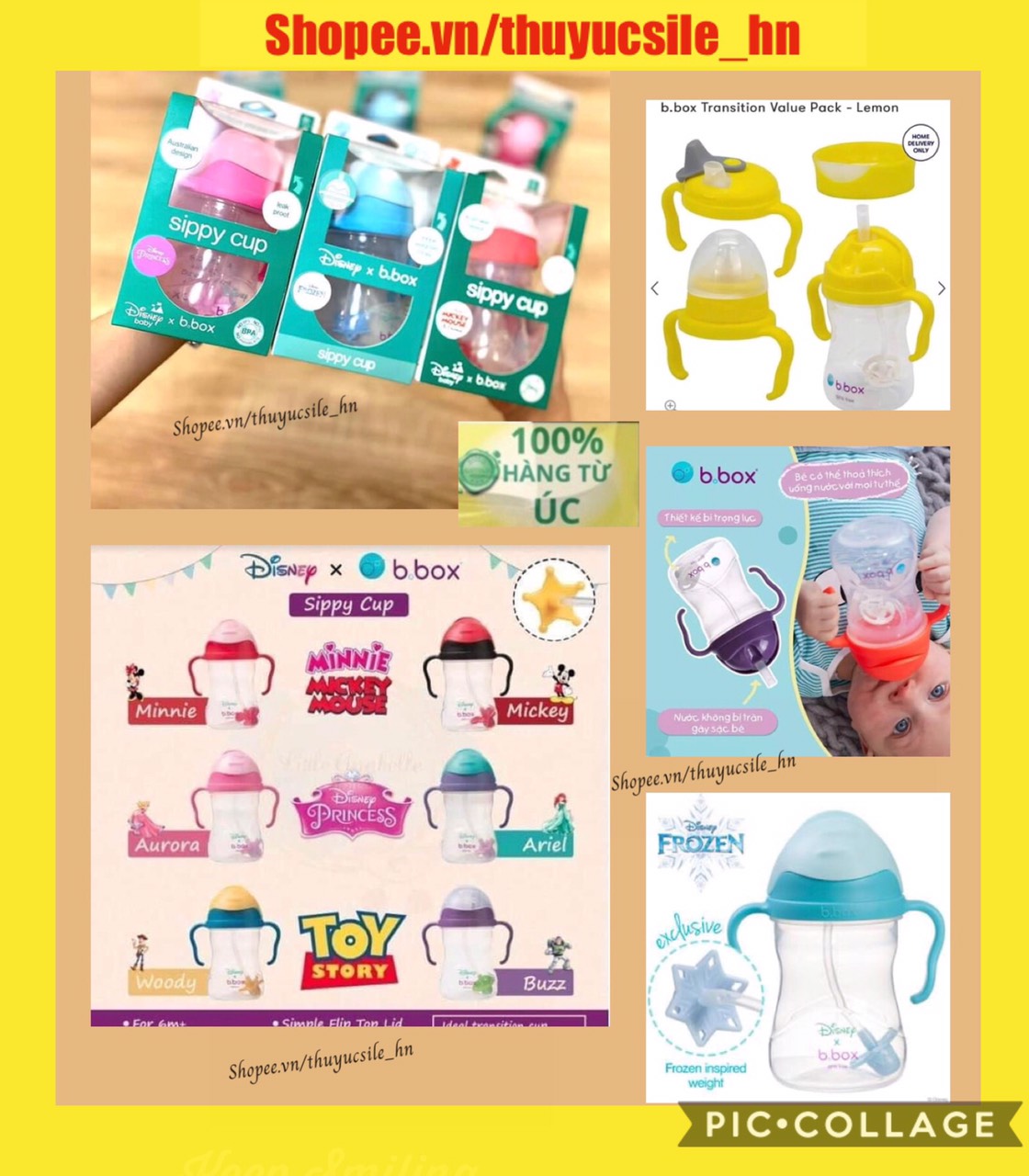 Bình tập uống nước b box úc cho trẻ