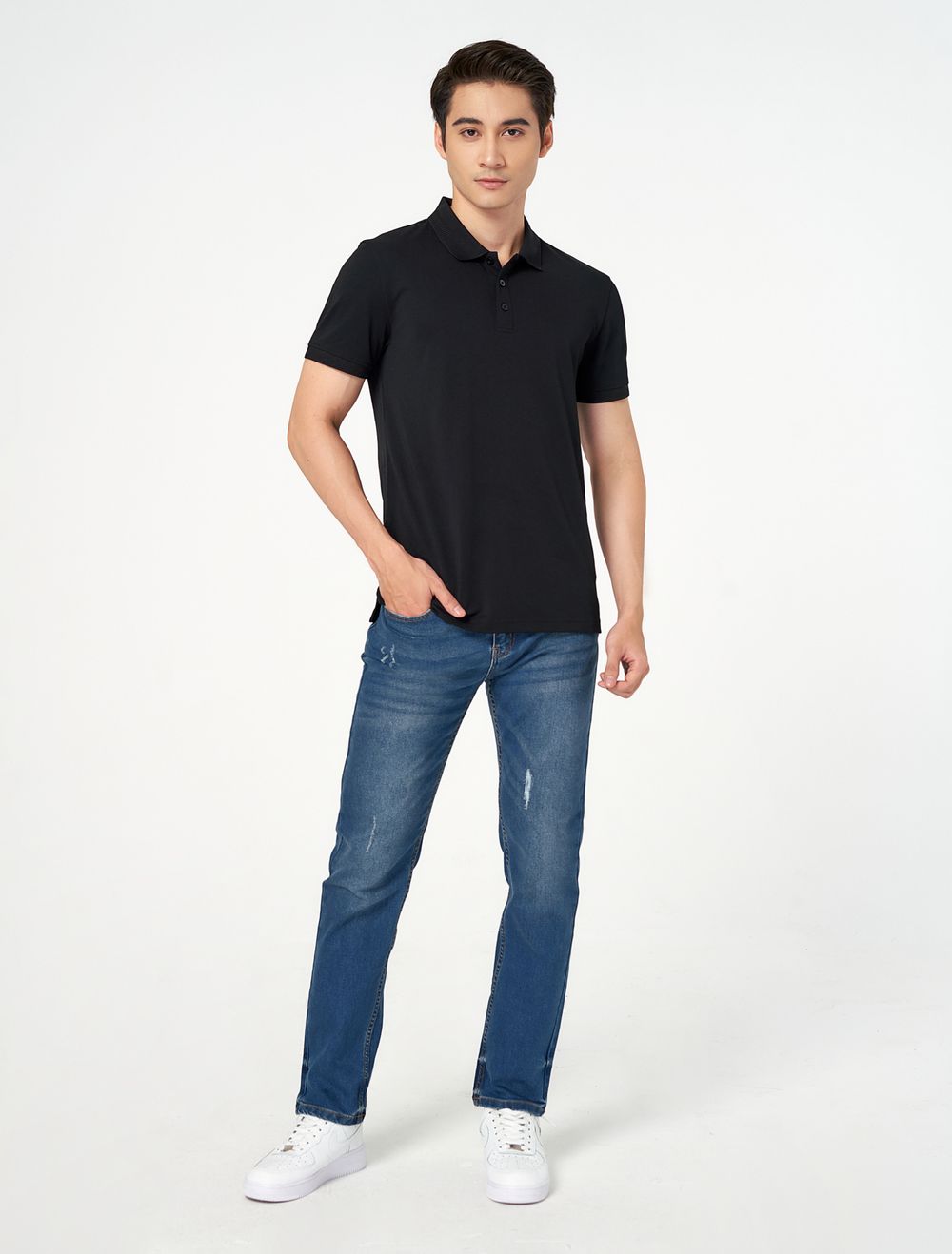 [24-29.3 MUA 2 GIẢM THÊM 5%] Áo polo nam CANIFA áo thun cổ đức tay cộc 8TP23A004