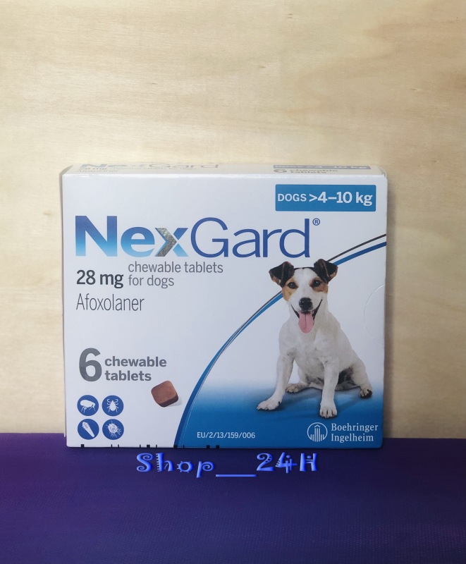 Viên nhai Nexgard hết ve rận ghẻ viêm da cho chó 4-10 kgs_Shop__24H