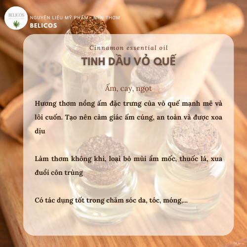 [HCM]Tinh dầu Vỏ Quế Ấn Độ nguyên chất